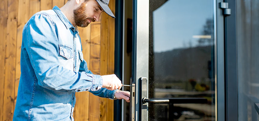 Frameless Glass Storefront Door Locks Replacement in Red Bluff, CA